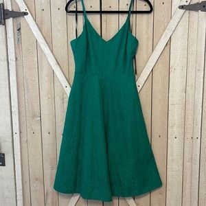 Green cocktail dress